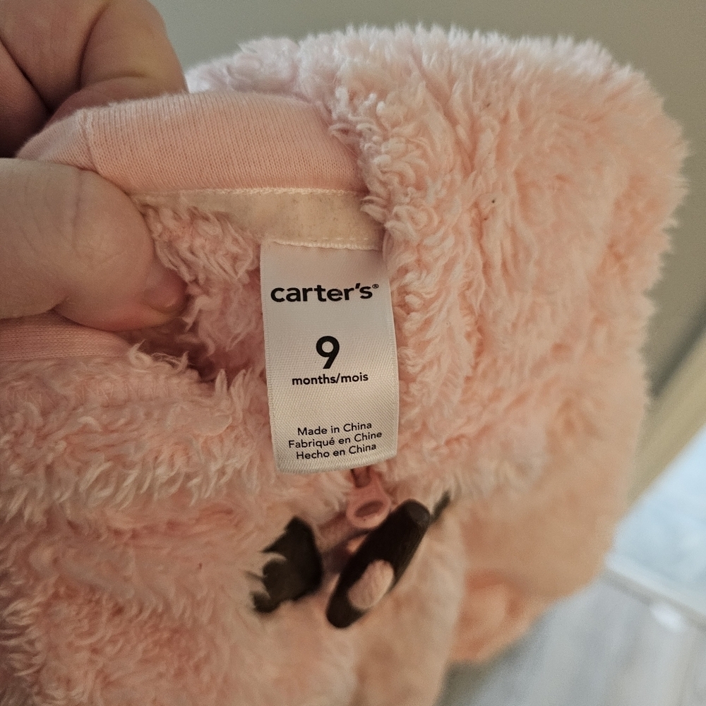 Carters Hooded Sherpa Bunting - Baby Girl - Picture 6 of 6